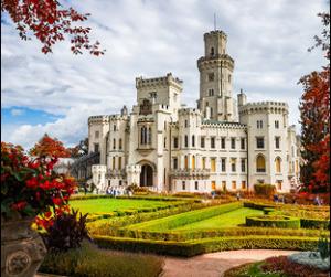 Чески-Крумлов и замок Глубока (из Карловых Вар) - Karlovy Vary, Czech Republic
