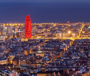 Вечерняя Барселона - Barcelona, Іспанія